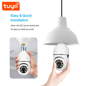 IR Night Vision 3.0MP Wifi Smart Light Bulb Cámara DE SEGURIDAD panorámica Home PTZ CCTV Cámara con Tuya Smart App PST-F1-3MP - Product Image 5