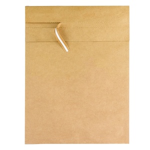 Alt blok genleşme postaları geri döndürülebilir özelliği ile 2 yönlü açık yeniden kullanılabilir Kraft kağıt posta çantaları - Product Image 4
