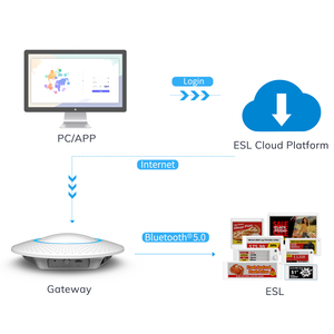 بطاقة أسعار إلكترونية رقمية من Minew بتقنية البلوتوث 5.0 بأربعة ألوان مع شاشة E Ink وطقم تجريبي مع بوابة لحلول الملصقات الإلكترونية - Product Image 5