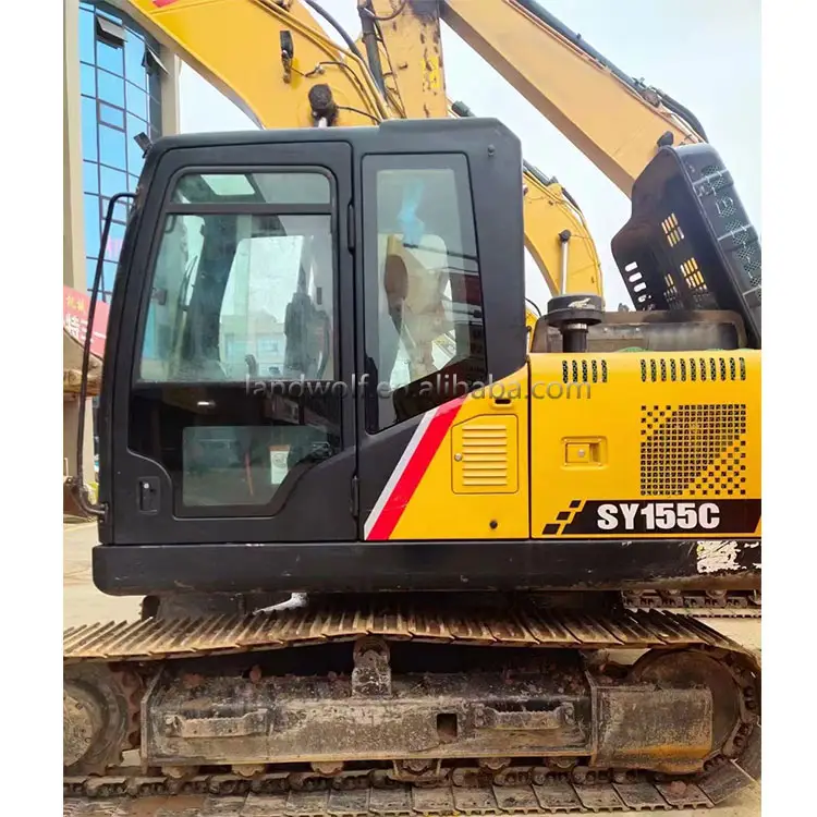 Buon prezzo SY155 usato Sany escavatore in vendita usato scavatore per la ristrutturazione di terreni agricoli, paesaggistica