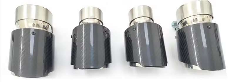 Embouts noirs en fibre de carbone