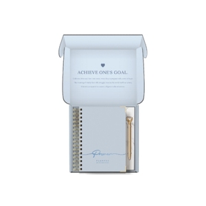 Oem Notebook <strong>4C</strong>/0C <strong>Printing</strong> 1.25mm Cardboard Matt Lamination Foil Stampand Golden Rivets Wire-O Binding Customizable Journal Pla