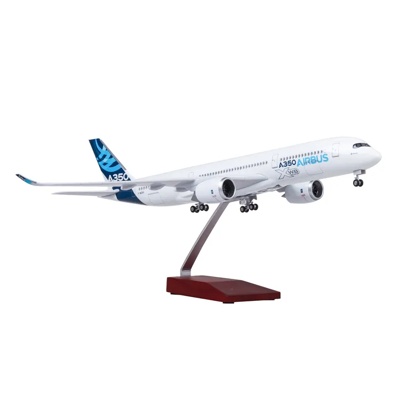 Modelo de avión de aleación de 2024 46cm más vendido de Boeing 350, juguetes de Metal, modelo de avión, juego educativo para niños, regalos de empresa promocionales