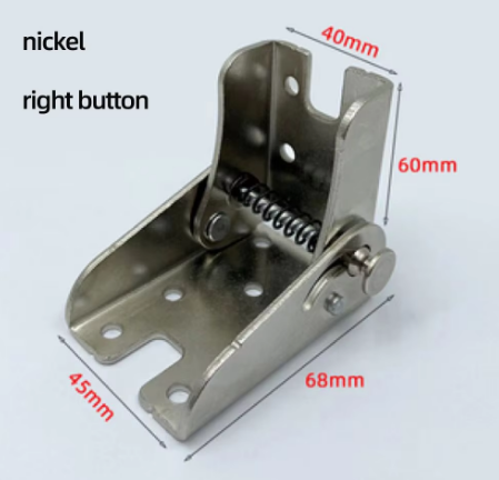Bouton droit en nickel