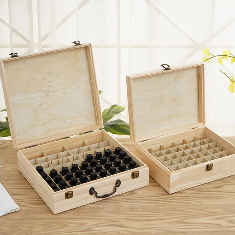 Caja de madera personalizada para aceites esenciales