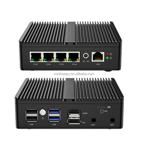 インテルN100ミニPCファイアウォールルーター12TH N5105ファンレスPC 4xInteI 2.5G LAN I226 Nics HD PfSense OPNsense VMware ESXi 4G SIM - Product Image 1