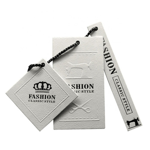 Cheap Wholesale <strong>Custom</strong> Reflective Kraft Paper Labels Safety Pins Wax <strong>String</strong> Leather Jeans Screen <strong>Printed</strong> Retail Hang <strong>Tags</strong>