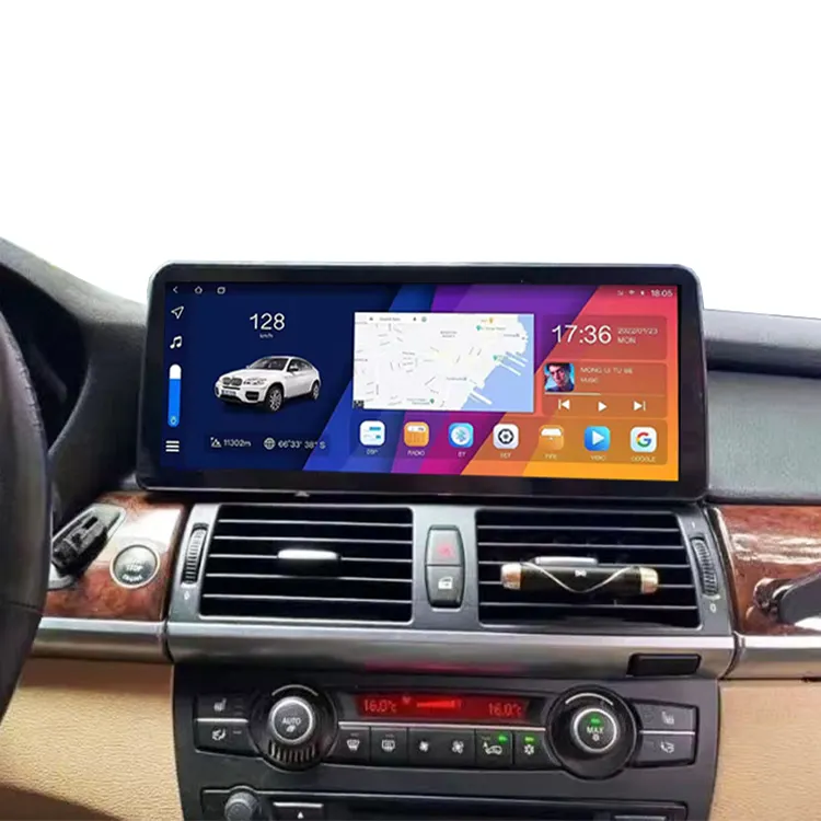 12.3'' Android Car Radio 4G Gps Carplay Car Multimedia Stereo Autoradio Navigation For BMW X5 X6 E69 2008 2009 2010 2011~2013