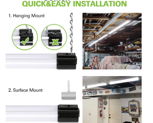 <strong>LED</strong> Fixture Linkable Shop Lights <strong>T8</strong> <strong>Led</strong> Tube Light Workshop Garage Warehouse Flushmount Ceiling <strong>Led</strong> Shop Light <strong>4</strong> <strong>ft</strong> - Product Image 5