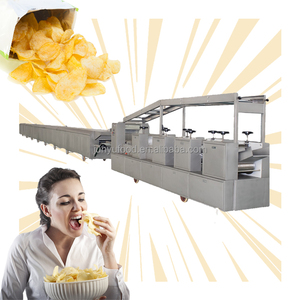 Çok fonksiyonlu patates cips yapma makinesi gevrek cips üretim hattı Shanghai makine fabrikası - Product Image 3
