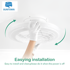 Ventilador de techo regulable para dormitorio de diseño moderno más barato con bombilla de ventilador de luz y control remoto - Product Image 5