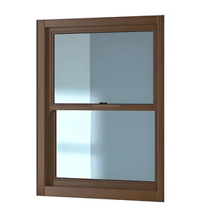 最高の屋内UPVC 2層吊り下げ窓ダブルハングサッシ窓アルミニウムシングルハングウィンドウ