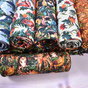 高品质定制数码印花面料棉氨纶面料并提供切割服务 - Product Image 4