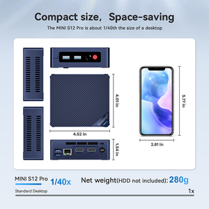 低電力3.4GHz4C 4T WiFi6 BT5.2 Beelink新しい第12世代プロセッサIntelAlder Lake-NN100MINIデスクトップコンピュータPC - Product Image 2