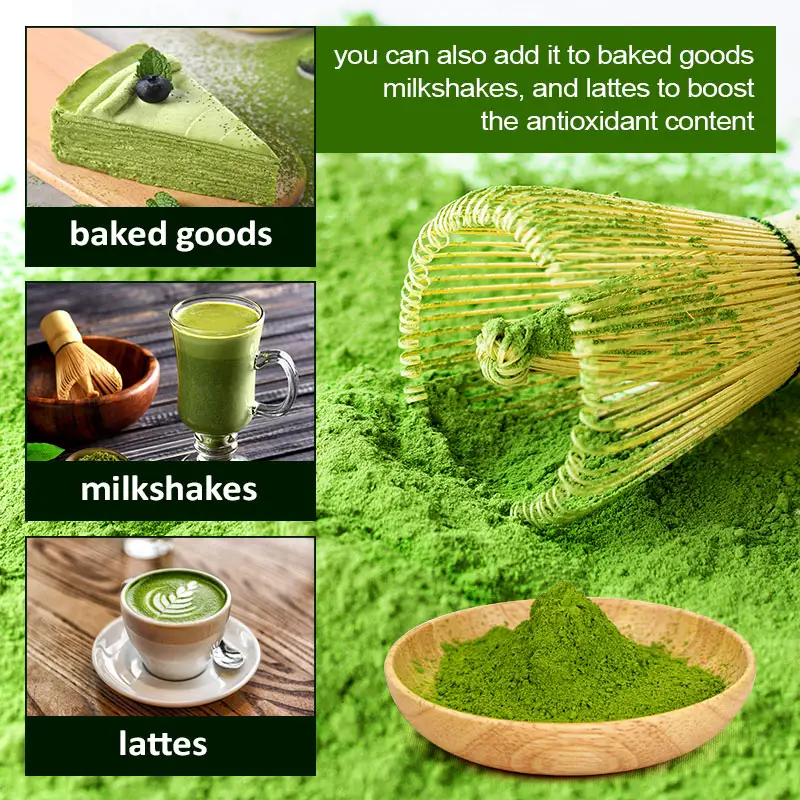 AMULYN Etiqueta Privada orgánica ceremonial Matcha té verde Matcha en Polvo puro japonés Matcha en polvo