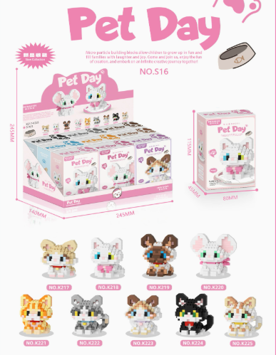 Boîtes cadeaux d'affichage Pink S16 Cat Party 9