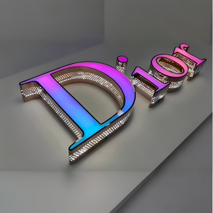 Insegna Luminosa 3D LED Personalizzata con Lettere Laterali Illuminate, Insegna Pubblicitaria per Negozi Elettronici, Scuole, IP65 - Product Image 6