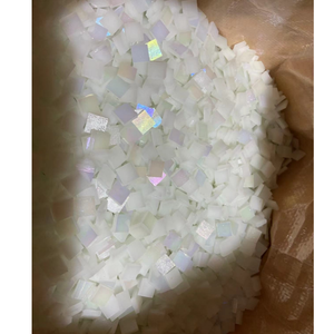 Nhà sản xuất 11*11mm Ngọc Trai Trắng Opal vuông nhỏ ghép hình thủy tinh khảm số lượng lớn gói cho nghệ thuật và hàng thủ công - Product Image 1