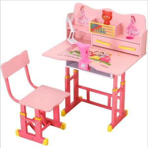 Ayarlanabilir yükseklik popüler çocuk masa ve sandalye seti karikatür resim çalışma masası ve sandalye - Product Image 1