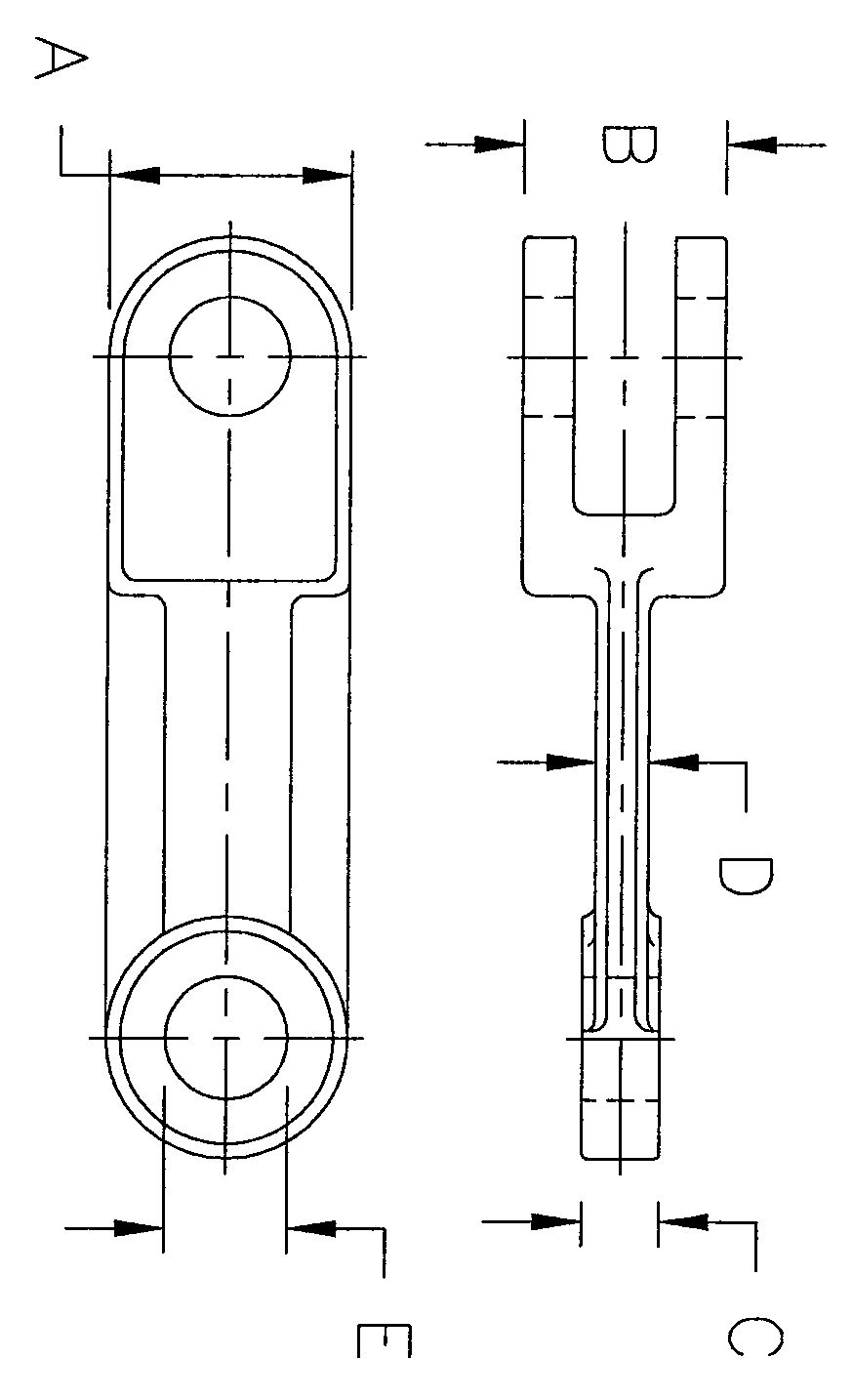 CAST CONVEYOR CHAIN