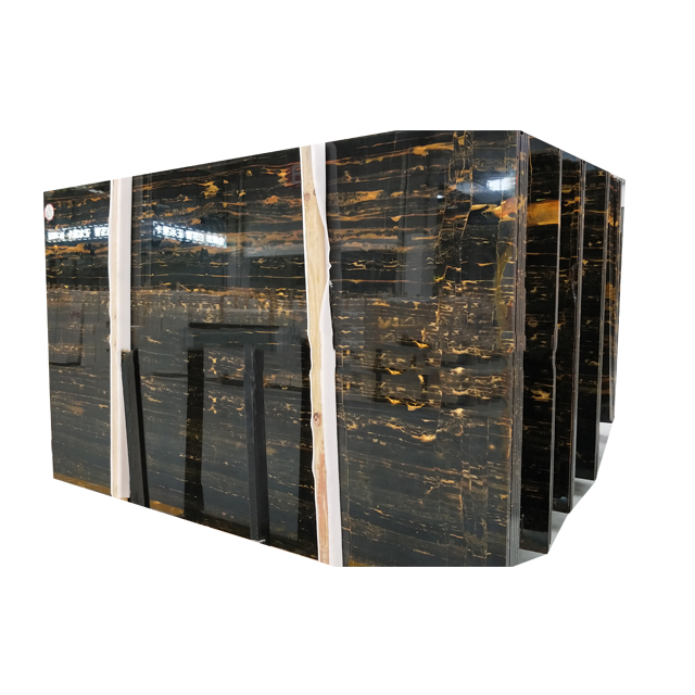 Luxury style  black gold marble for customized size factory-direct selling.