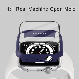41mm 45mm temperli cam İzle vaka iWatch için kapak ekran koruyucu temperli cam kapak Apple için İzle 8 s7 - Product Image 2