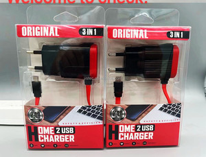 3 <strong>in</strong> <strong>1</strong> Smartphone Charger for Mirco USB Cable 1A 2A EU <strong>2</strong> USB Phone Charger Fast Charging With Packaging Box - Product Image 6