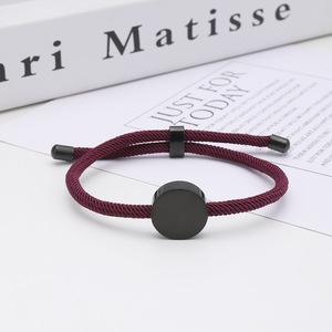 Thủ Công Có Ý Nghĩa Khoảnh Khắc Tùy Chỉnh Đồ Trang Sức Khắc Tọa Độ Ngày Ban Đầu Colourful Chuỗi Có Thể Điều Chỉnh Vòng Đeo Tay - Product Image 4