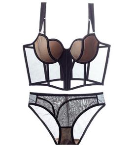 Bragas de mujer Ropa de dormir EE. UU. Reino Unido dama sujetador y conjuntos breves ropa interior de mujer con almohadilla de cinturón tirantes chaleco lencería <span class=keywords><strong>sexy</strong></span> %