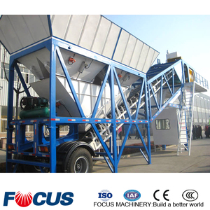 Ce Iso Certificate 10 to 50 M3/h Vases Beton Equipment Premix Mobile <strong>Concrete</strong> Batch <strong>Plant</strong>