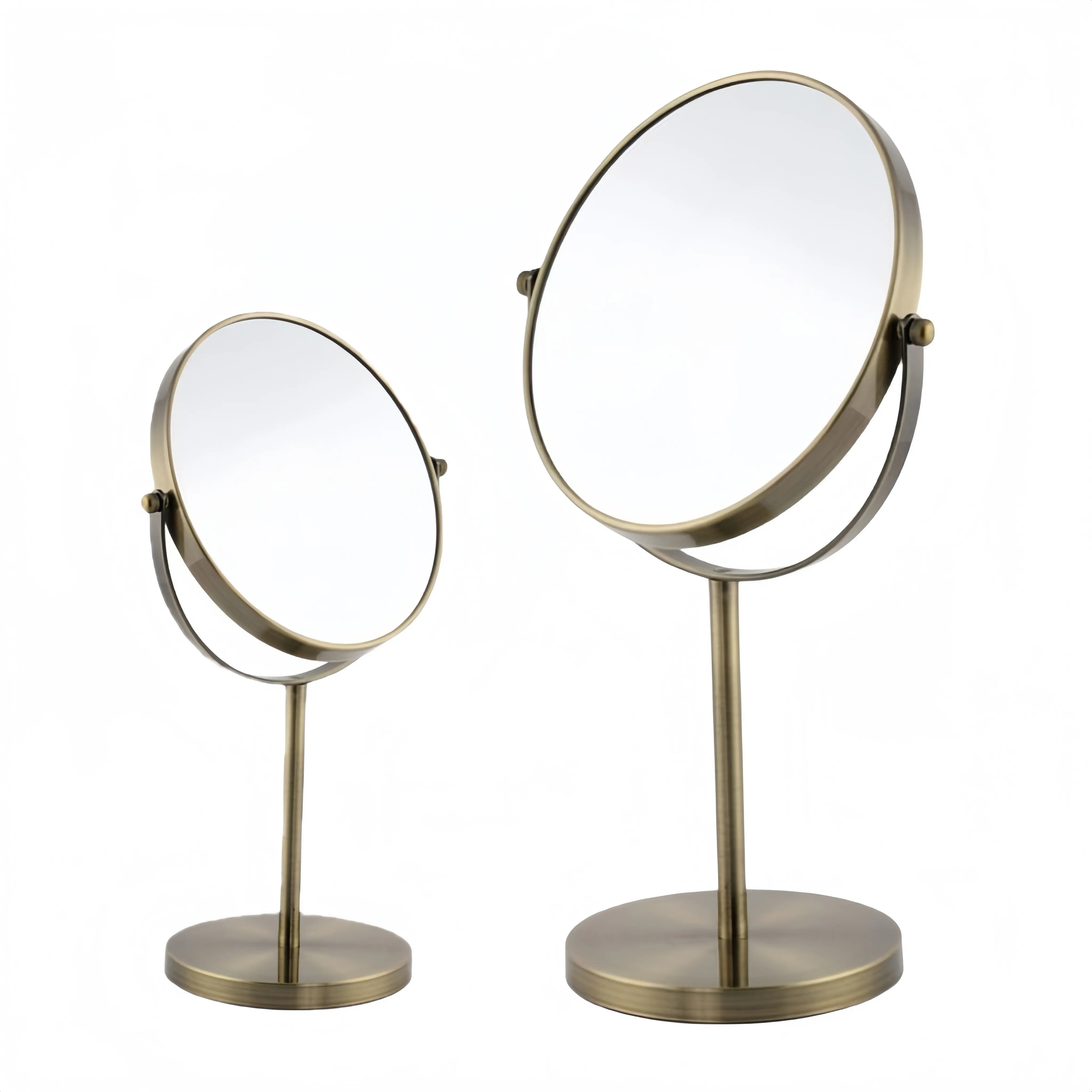 Hot Selling High-end High-quality Cosmetic Mirror Professional Make up Table Golden Hotel Vanity Mirror Zinc Alloy