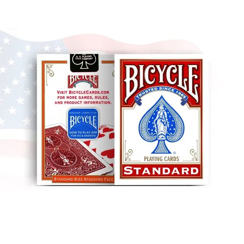 Naipes de papel para bicicleta Magician Rider Back Standard Decks Index T shape Premium Naipes Poker Cards Azul/Rojo