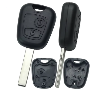 Peugeot için 2 düğmeler araba uzaktan anahtar kabuk fob 106 107 <span class=keywords><strong>206</strong></span> 306 307 207 407 Citroen C1 C2 C3 C4 Saxo Picasso için ortağı