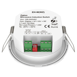 EH-M(WZ) 0-10 В 1-10 В Zigbee диммер микроволновый датчик переключатель RF беспроводной 2,4 ГГц Tuya приложение управление датчиком движения потолочный монтаж - Product Image 3