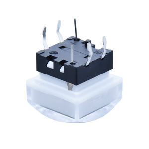 Interruttore tattile illuminato LCD 12x12x13.7mm con tappo a LED tattile interruttore a pulsante per Console Audio Video - Product Image 3