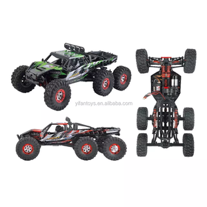 RC araba 1/12 6WD 2.4G 60km/saat yüksek hızlı uzaktan kumanda RC araba çöl 6 fırçasız çöl kaya paletli araba SUV araç RC modeli - Product Image 3