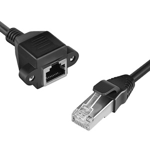 RJ45インターフェイスCat5e LANネットワークイーサネットアダプターケーブル男性女性用ソケットポートねじ通信ケーブル - Product Image 3