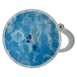 סיטונאי מתנות poucher מודפס מותאם אישית פלייר מתקפל מאוורר ניילון סיבוב דיסק עגול מאוורר
