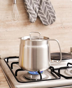 Customized Healthy Cook Stock Stainless Steel 304 Kitchenware Washing Healthy Dim Sum Food Cooking Oil Filter <strong>Strain</strong> Cooker <strong>Pot</strong> - Product Image 2