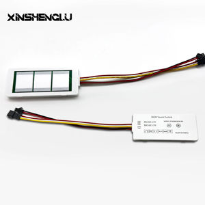 Almohadilla desempañadora RGB de 12V, módulo de Sensor táctil LED para espejo, atenuación continua, interruptor de Control de tres botones, interruptores inductivos - Product Image 2