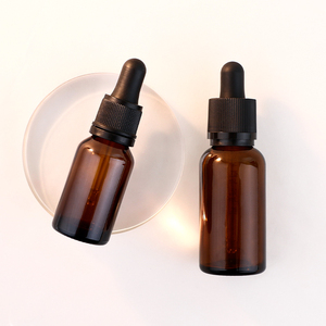5ml 10ml 15ml 30ml 50ml 100mL Botella de gota de ámbar vacía Suero Aceite esencial Botellas de vidrio con cuentagotas cosméticos - Product Image 3