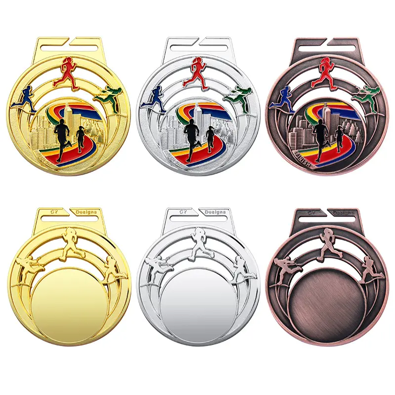 Changzhou-insignia de regalo, medalla de oro y cobre plateado, se puede personalizar, usado en el campo deportivo, 2022
