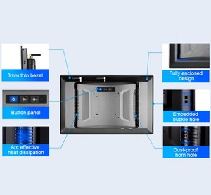 17 Inch 3mm Bezel Embedded Automation X86 J1900 J4125 J6412 Industrial Panel PC WIN7/8/10/11 Touch Screen All in One <strong>Computer</strong> - Product Image 3