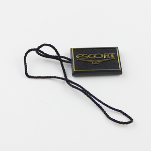 Watches Sunglasses Jewelry Bag Plastic <strong>Custom</strong> One Side Single <strong>Loop</strong> String Lock <strong>hang</strong> <strong>Tag</strong> with logo Embossed - Product Image 2