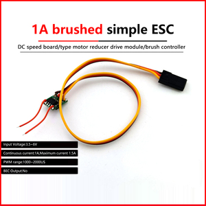 1A/3A fırçalanmış motor hız kontrol mikro motor sürücü modülü Mini DIY çift yönlü ileri ve geri fırçalanmış ESC basit ESC - Product Image 3