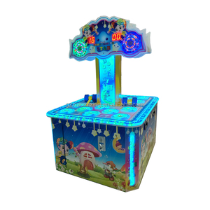 Máquina Arcade de rana para dos jugadores, consola de juegos con martillo de madera para diversión para niños, consola Arcade con empujador de monedas directo de fábrica - Product Image 4
