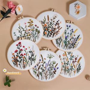 Hot Selling Beginners DIY Cross Stitch Set Flower <strong>Pattern</strong> Cross Stitch <strong>Kit</strong> European Stereo Adult Hobby Embroidery <strong>Kits</strong> - Product Image 6