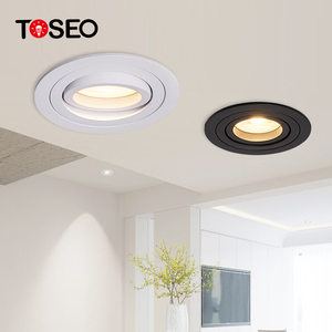 圆形嵌入式安装发光二极管筒灯可调Cob吸顶灯灯具卧室灯筒灯 - Product Image 2