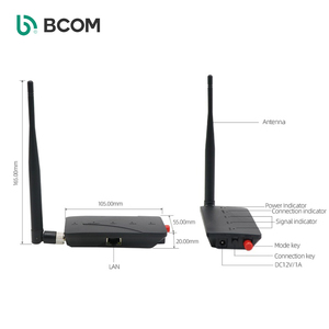 Wi-fi 2.4ghz Halow Wifi teknolojisi uzun mesafe kablosuz ağ verici plastik siyah kamera CE FCC ROHS Wifi dönüştürücü - Product Image 2