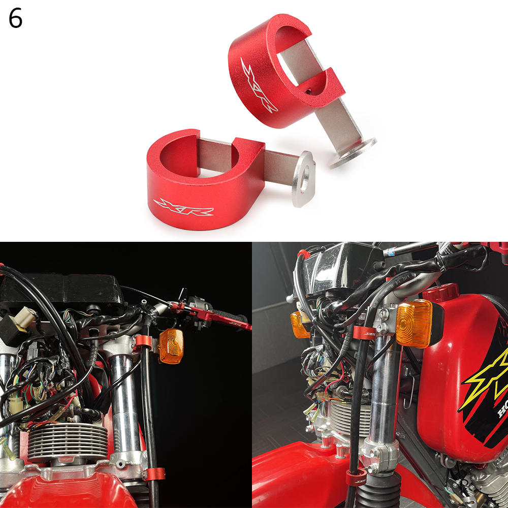 6) Guides de tuyau de frein avant 2 pcs